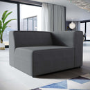  Modway Furniture Mingle Stationary Fabric Sofa EEI-2722-GRY IMAGE 4