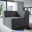  Modway Furniture Mingle Stationary Fabric Sofa EEI-2728-GRY IMAGE 4