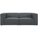  Modway Furniture Mingle Fabric 2 pc Sectional EEI-2825-GRY IMAGE 1