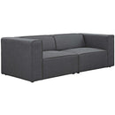  Modway Furniture Mingle Fabric 2 pc Sectional EEI-2825-GRY IMAGE 2