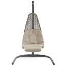  Modway Furniture Outdoor Seating Porch Swings EEI-2952-LGR-BEI IMAGE 2