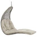  Modway Furniture Outdoor Seating Porch Swings EEI-2952-LGR-BEI IMAGE 3