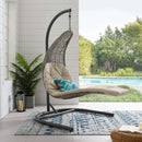  Modway Furniture Outdoor Seating Porch Swings EEI-2952-LGR-BEI IMAGE 5