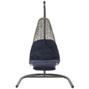  Modway Furniture Outdoor Seating Porch Swings EEI-2952-LGR-NAV IMAGE 2
