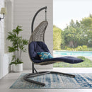  Modway Furniture Outdoor Seating Porch Swings EEI-2952-LGR-NAV IMAGE 5