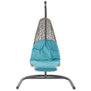  Modway Furniture Outdoor Seating Porch Swings EEI-2952-LGR-TRQ IMAGE 2