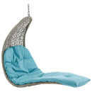 Modway Furniture Outdoor Seating Porch Swings EEI-2952-LGR-TRQ IMAGE 3