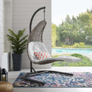 Modway Furniture Outdoor Seating Porch Swings EEI-2952-LGR-WHI IMAGE 5
