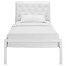  Modway Furniture Mia Twin Upholstered Platform Bed MOD-5179-WHI-WHI-SET IMAGE 1
