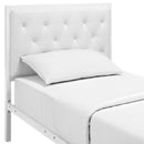  Modway Furniture Mia Twin Upholstered Platform Bed MOD-5179-WHI-WHI-SET IMAGE 4