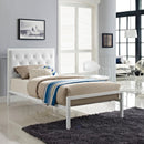  Modway Furniture Mia Twin Upholstered Platform Bed MOD-5179-WHI-WHI-SET IMAGE 7