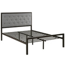  Modway Furniture Mia Full Upholstered Platform Bed MOD-5180-BRN-GRY-SET IMAGE 5