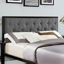  Modway Furniture Mia Queen Upholstered Platform Bed MOD-5182-BRN-GRY-SET IMAGE 6