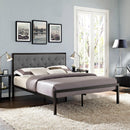  Modway Furniture Mia Queen Upholstered Platform Bed MOD-5182-BRN-GRY-SET IMAGE 7