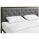 Modway Furniture Mia King Upholstered Platform Bed MOD-5184-BRN-GRY-SET IMAGE 5