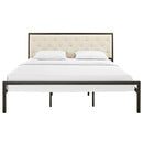 Modway Furniture Mia King Upholstered Bed MOD-5184-BRN-BEI-SET IMAGE 1