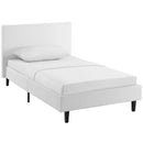  Modway Furniture Anya Twin Upholstered Platform Bed MOD-5416-WHI IMAGE 2