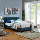 Modway Furniture Linnea Queen Fabric Platform Bed MOD-5426-AZU IMAGE 5