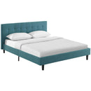  Modway Furniture Linnea Queen Upholstered Platform Bed MOD-5426-TEA IMAGE 2