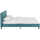  Modway Furniture Linnea Queen Upholstered Platform Bed MOD-5426-TEA IMAGE 3