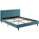  Modway Furniture Linnea Queen Upholstered Platform Bed MOD-5426-TEA IMAGE 4