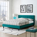  Modway Furniture Linnea Queen Upholstered Platform Bed MOD-5426-TEA IMAGE 5
