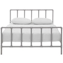  Modway Furniture Dower Queen Platform Bed MOD-5437-GRY IMAGE 1