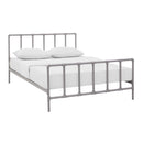  Modway Furniture Dower Queen Platform Bed MOD-5437-GRY IMAGE 2