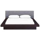  Modway Furniture Freja Queen Upholstered Platform Bed MOD-5721-CAP-GRY-SET IMAGE 1