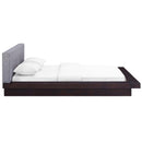  Modway Furniture Freja Queen Upholstered Platform Bed MOD-5721-CAP-GRY-SET IMAGE 3