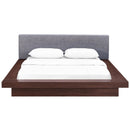  Modway Furniture Freja Queen Upholstered Platform Bed MOD-5721-WAL-GRY-SET IMAGE 1