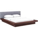  Modway Furniture Freja Queen Upholstered Platform Bed MOD-5721-WAL-GRY-SET IMAGE 2