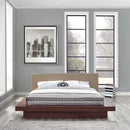 Modway Furniture Freja Queen Upholstered Platform Bed MOD-5721-WAL-LAT-SET IMAGE 5