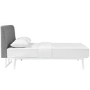  Modway Furniture Tracy Full Upholstered Platform Bed MOD-5765-WHI-GRY IMAGE 3