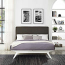 Modway Furniture Tracy Queen Upholstered Bed MOD-5766-WHI-BRN IMAGE 5