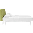 Modway Furniture Tracy Queen Upholstered Bed MOD-5766-WHI-GRN IMAGE 3