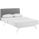  Modway Furniture Tracy King Upholstered Platform Bed MOD-5767-WHI-GRY IMAGE 2