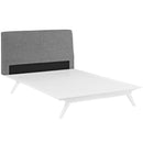  Modway Furniture Tracy King Upholstered Platform Bed MOD-5767-WHI-GRY IMAGE 4