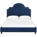  Modway Furniture Primrose Queen Upholstered Platform Bed MOD-5812-NAV IMAGE 1