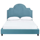  Modway Furniture Primrose Queen Upholstered Platform Bed MOD-5812-SEA IMAGE 1