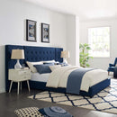  Modway Furniture Sierra Queen Upholstered Platform Bed MOD-5818-AZU IMAGE 5