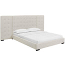 Modway Furniture Sierra Queen Fabric Platform Bed MOD-5818-BEI IMAGE 2