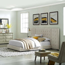 Modway Furniture Sierra Queen Fabric Platform Bed MOD-5818-BEI IMAGE 5