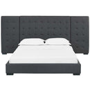  Modway Furniture Sierra Queen Upholstered Platform Bed MOD-5818-GRY IMAGE 1