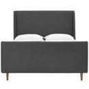  Modway Furniture Aubree Queen Upholstered Platform Bed MOD-5824-GRY IMAGE 1