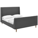  Modway Furniture Aubree Queen Upholstered Platform Bed MOD-5824-GRY IMAGE 2