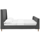  Modway Furniture Aubree Queen Upholstered Platform Bed MOD-5824-GRY IMAGE 3