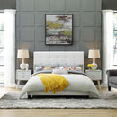 Modway Furniture Melanie Twin Upholstered Platform Bed MOD-5877-WHI IMAGE 5