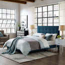 Modway Furniture Melanie Queen Upholstered Platform Bed MOD-5879-AZU IMAGE 5