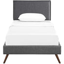  Modway Furniture Amaris Twin Upholstered Platform Bed MOD-5902-GRY IMAGE 1